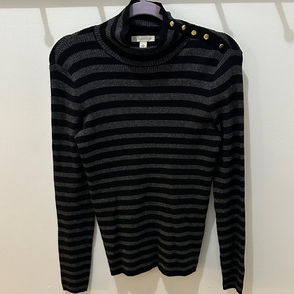 NWT Dress Barn Y2K Long Sleeve Striped Top